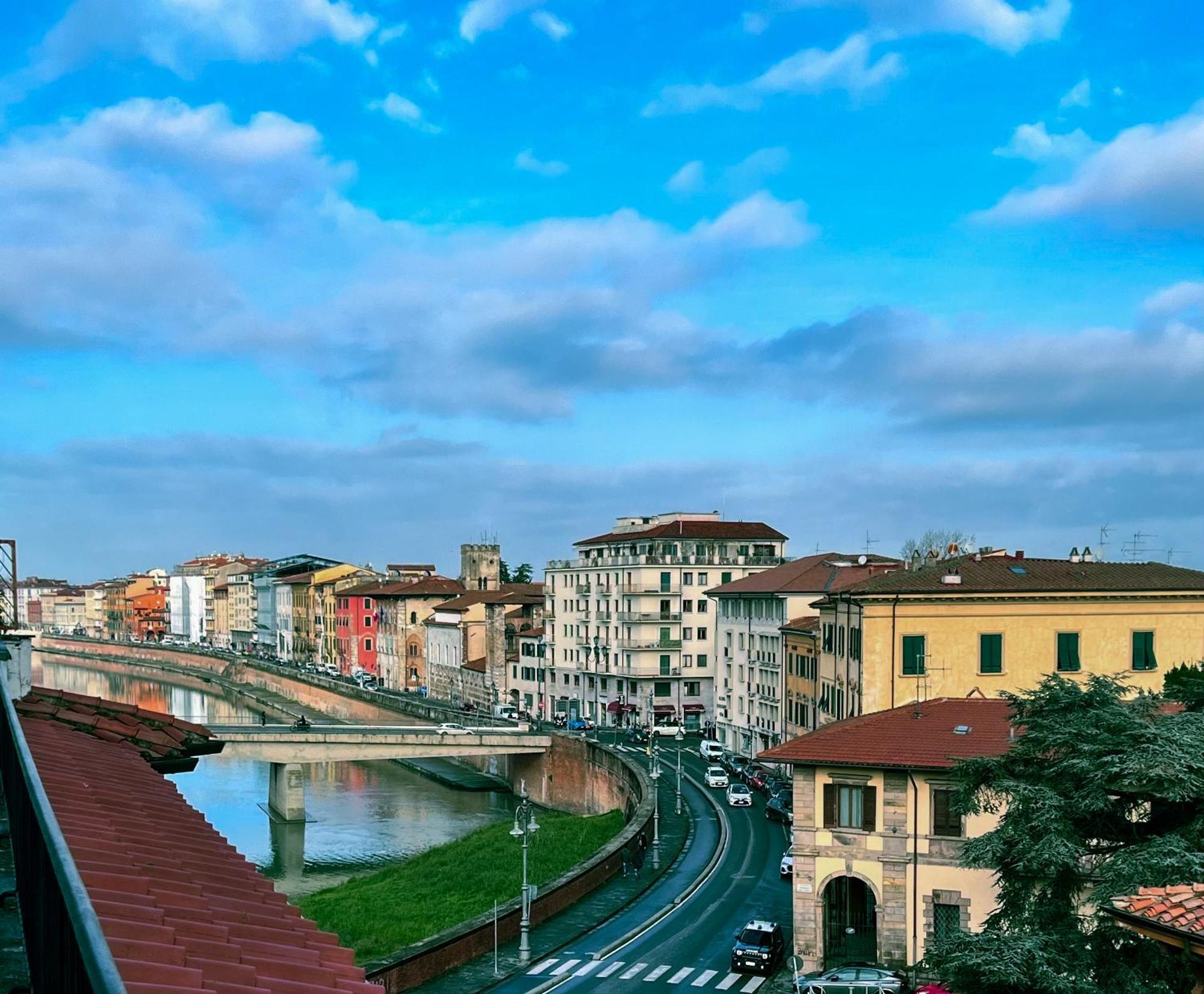 Apartament Attico Terrazza Vista Panoramica Lungarni Pisani Zewnętrze zdjęcie