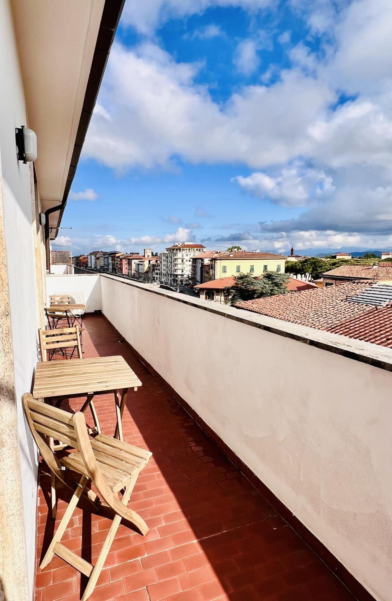 Apartament Attico Terrazza Vista Panoramica Lungarni Pisani Zewnętrze zdjęcie